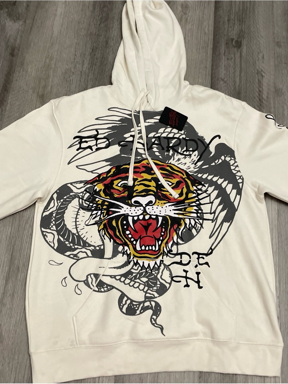 Ed Hardy Men's Hoodie Pullover, Size Large, New With Tags - Picture 2 of 5